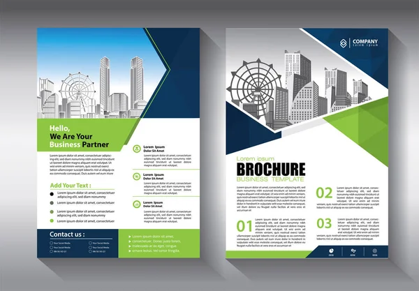 Brochure Template Lay Out Omslag Ontwerp Jaarverslag Tijdschrift Flyer Brochure — Stockvector