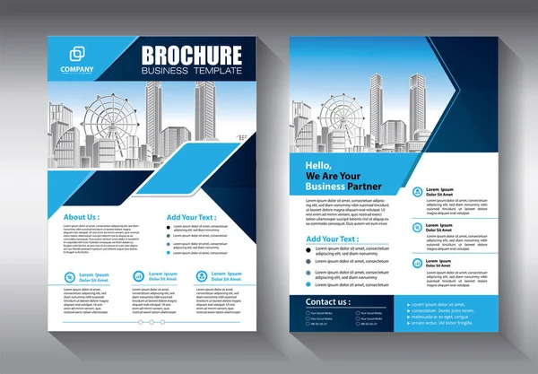 Layout Der Broschüre Coverdesign Jahresbericht Magazin Flyer Oder Booklet Hintergrund — Stockvektor