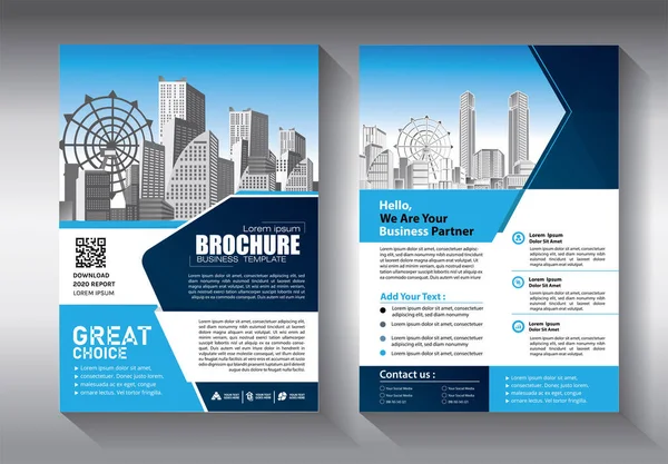 Brochure Template Layout Cover Design Annual Report Magazine Flyer Booklet — Stock Vector