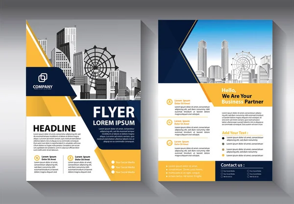 Brochure Template Layout Cover Design Annual Report Magazine Flyer Booklet — Stock Vector