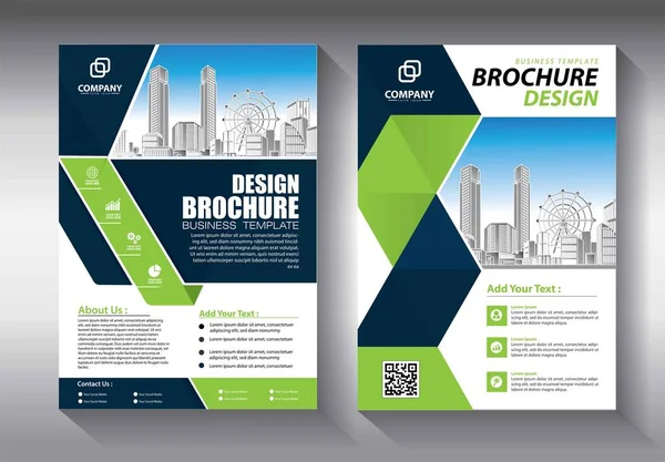 Brochure Template Lay Out Omslag Ontwerp Jaarverslag Tijdschrift Flyer Brochure — Stockvector