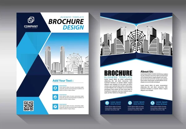 Brochure Template Lay Out Omslag Ontwerp Jaarverslag Tijdschrift Flyer Brochure — Stockvector