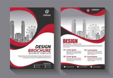 Broşür şablonu düzeni, kapak tasarımı yıllık rapor, dergi, broşür veya kitapçık arka planı