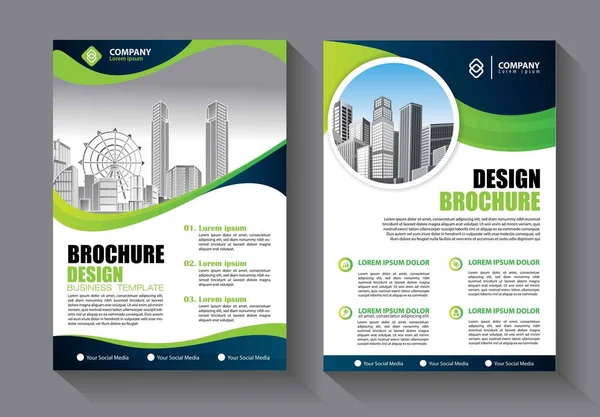 Brochure Template Lay Out Omslag Ontwerp Jaarverslag Tijdschrift Flyer Brochure — Stockvector