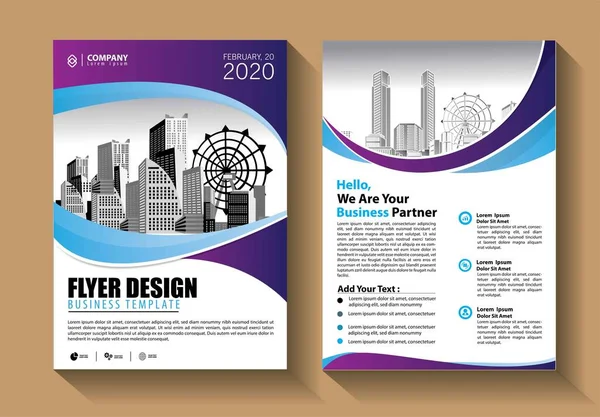 Brochure Template Lay Out Omslag Ontwerp Jaarverslag Tijdschrift Flyer Brochure — Stockvector