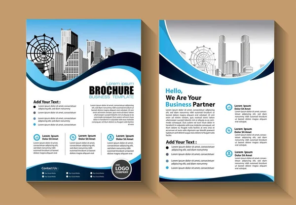 Brochure Template Lay Out Omslag Ontwerp Jaarverslag Tijdschrift Flyer Brochure — Stockvector