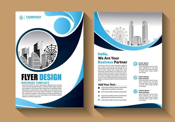 Brochure Template Layout Cover Design Annual Report Magazine Flyer Booklet — Stock Vector