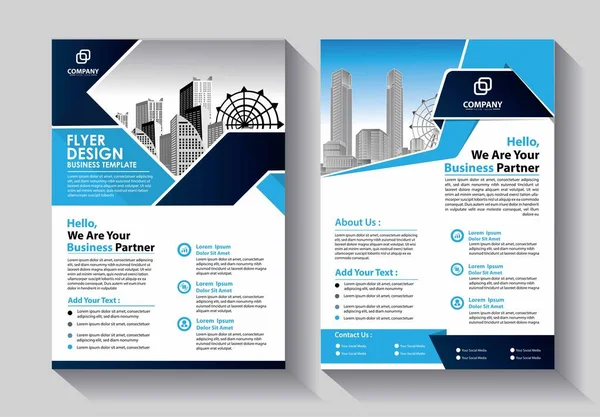 Brochure Template Layout Cover Design Annual Report Magazine Flyer Booklet — Stock Vector