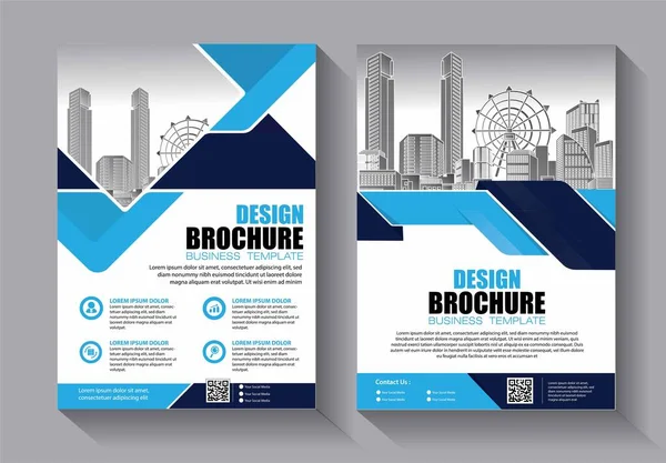 Brochure Template Lay Out Omslag Ontwerp Jaarverslag Tijdschrift Flyer Brochure — Stockvector