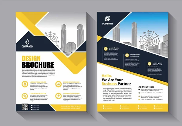 Brochure Template Lay Out Omslag Ontwerp Jaarverslag Tijdschrift Flyer Brochure — Stockvector