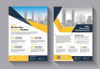 İş soyut vektör şablonu. Broşür tasarımı, modern tasarım, yıllık rapor, poster, renkli üçgenleri olan A4 broşürü, teknoloji, bilim ve ışık arka planlı geometrik şekiller.