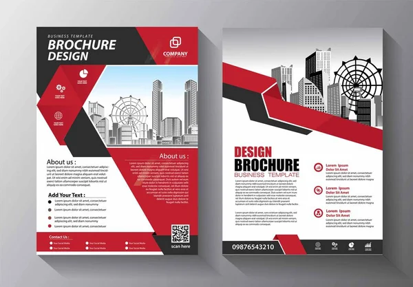 Zakelijke Abstracte Vector Template Brochure Ontwerp Omslag Moderne Lay Out — Stockvector