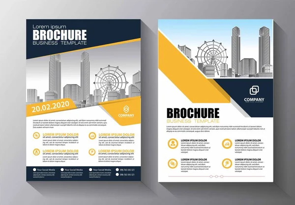 Zakelijke Abstracte Vector Template Brochure Ontwerp Omslag Moderne Lay Out — Stockvector