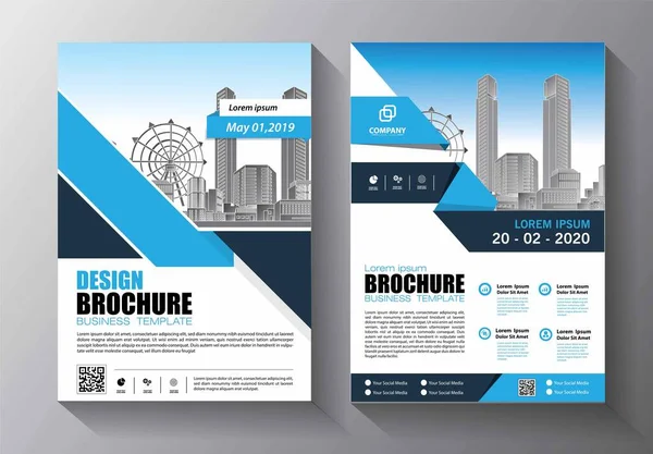 Zakelijke Abstracte Vector Template Brochure Ontwerp Omslag Moderne Lay Out — Stockvector