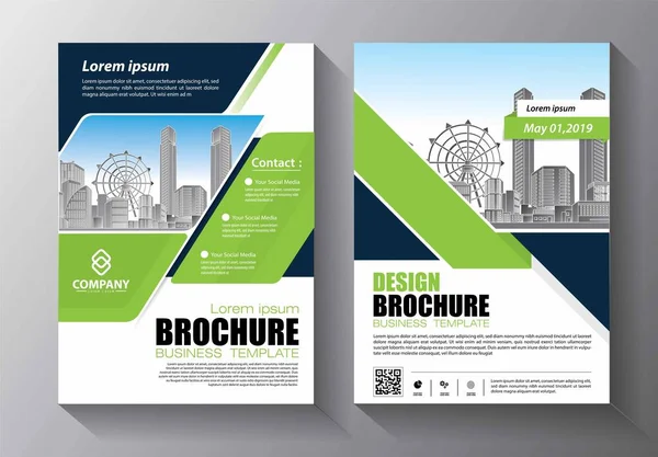 Abstrakte Vektorvorlage Für Unternehmen Broschürendesign Einband Modernes Layout Jahresbericht Poster — Stockvektor