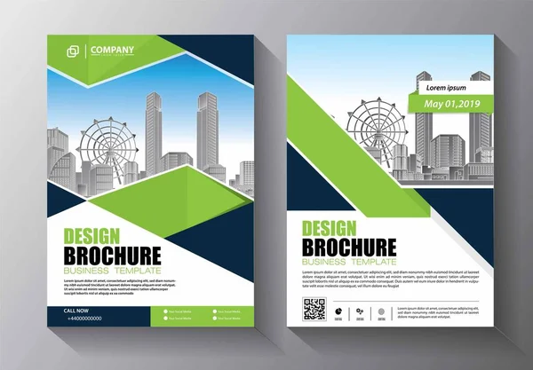 Abstrakte Vektorvorlage Für Unternehmen Broschürendesign Einband Modernes Layout Jahresbericht Poster — Stockvektor