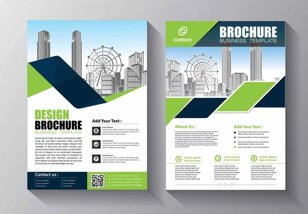 Zakelijke Abstracte Vector Template Brochure Ontwerp Omslag Moderne Lay Out — Stockvector