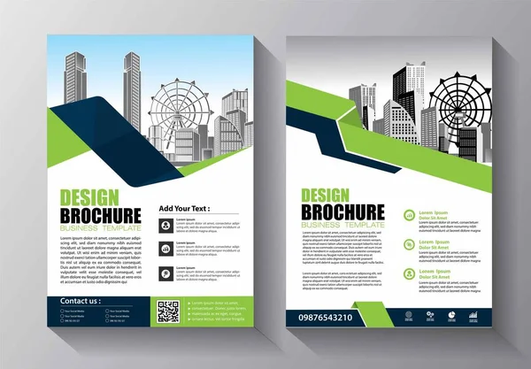 Zakelijke Abstracte Vector Template Brochure Ontwerp Omslag Moderne Lay Out — Stockvector