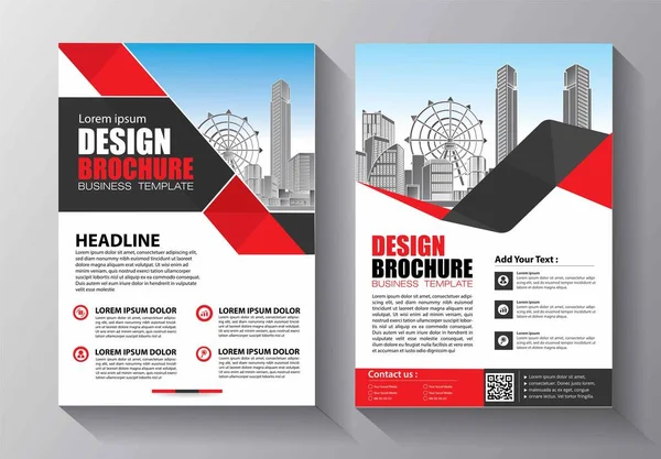 Zakelijke Abstracte Vector Template Brochure Ontwerp Omslag Moderne Lay Out — Stockvector