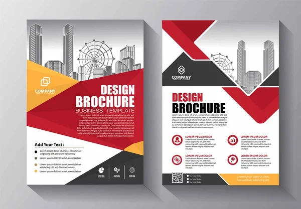 Flyer Brochure Layout Book Business Cover Poster Magazine Template Creative — Image vectorielle