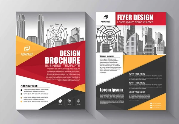 Flyer Brochure Layout Book Business Cover Poster Magazine Template Creative — Image vectorielle