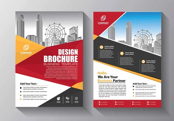 Flyer Brochure Lay Out Boek Bedrijf Omslag Poster Tijdschrift Sjabloon — Stockvector