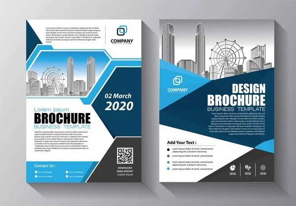 Flyer Brochure Lay Out Boek Bedrijf Omslag Poster Tijdschrift Sjabloon — Stockvector