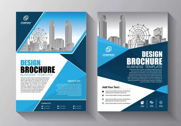 Flyer Brochure Layout Book Business Cover Poster Magazine Template Creative — Image vectorielle