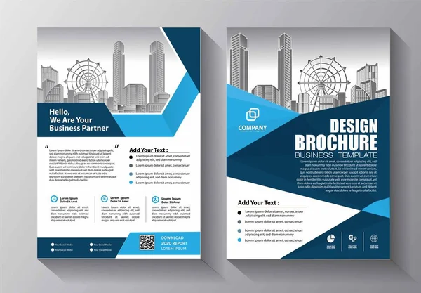 Flyer Brochure Layout Book Business Cover Poster Magazine Template Creative — Stock Vector