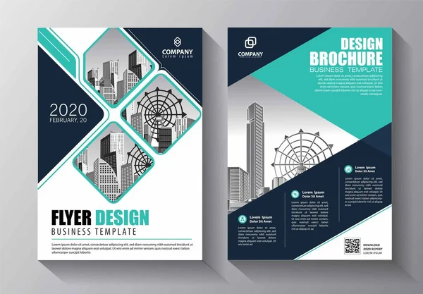 Folheto Folheto Layout Livro Negócios Capa Cartaz Revista Modelo Criativa —  Vetores de Stock