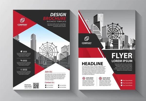 Flyer Brochure Layout Book Business Cover Poster Magazine Template Creative — Image vectorielle