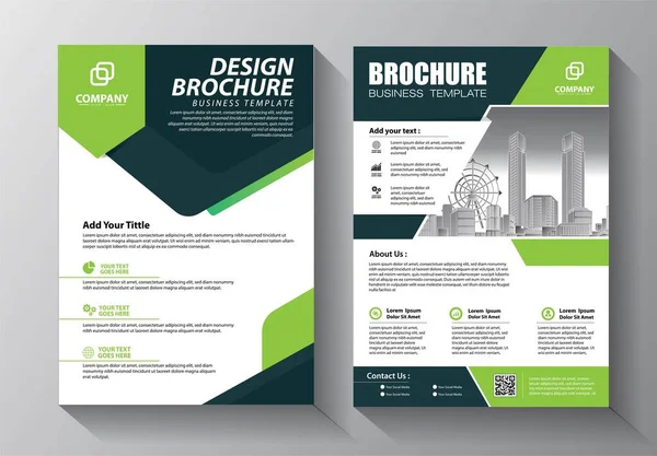 Flyer Brochure Lay Out Boek Bedrijf Omslag Poster Tijdschrift Sjabloon — Stockvector