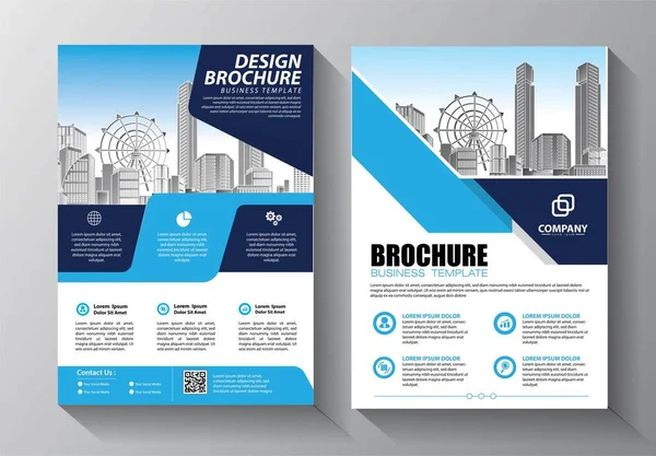 Flyer Brochure Lay Out Boek Bedrijf Omslag Poster Tijdschrift Sjabloon — Stockvector