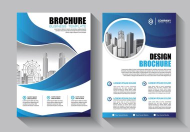 İş soyut vektör şablonu. Broşür tasarımı, modern tasarım, yıllık rapor, poster, renkli üçgenleri olan A4 broşürü, teknoloji, bilim ve ışık arka planlı geometrik şekiller.