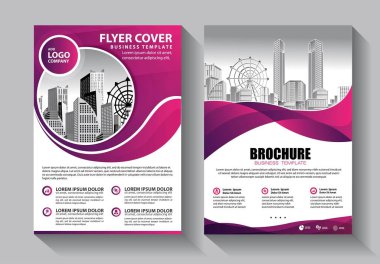 Business abstract vector template. Brochure design, cover modern layout, annual report, poster, flyer in A4 with colorful triangles, geometric shapes for tech, science, market with light background clipart