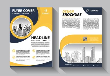 İş soyut vektör şablonu. Broşür tasarımı, modern tasarım, yıllık rapor, poster, renkli üçgenleri olan A4 broşürü, teknoloji, bilim ve ışık arka planlı geometrik şekiller.