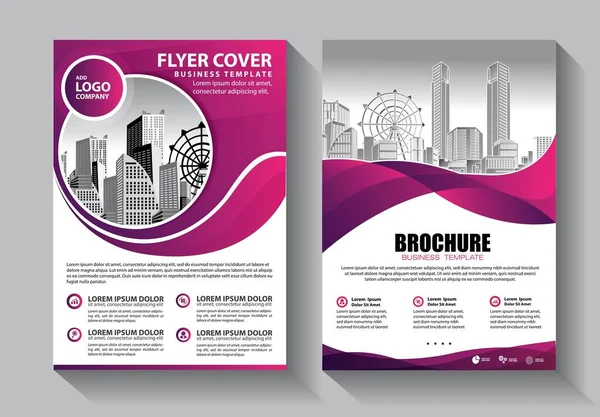 Business Abstract Vector Template Brochure Design Cover Modern Layout Annual — Stock Vector