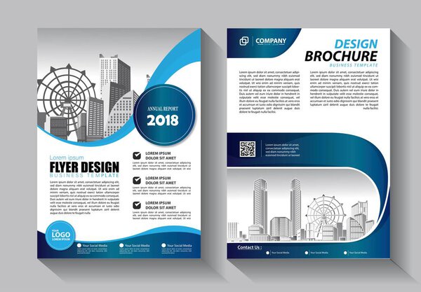 Business abstract vector template. Brochure design, cover modern layout, annual report, poster, flyer in A4 with colorful triangles, geometric shapes for tech, science, market with light background