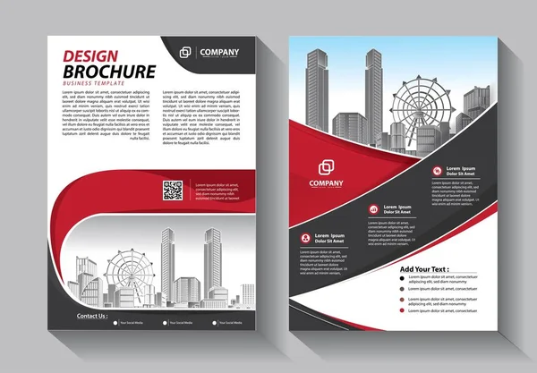 Modello Vettoriale Astratto Aziendale Brochure Design Copertina Layout Moderno Relazione — Vettoriale Stock