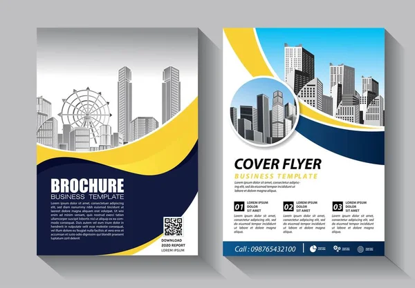 Modèle Vectoriel Abstrait Entreprise Brochure Design Couverture Mise Page Moderne — Image vectorielle