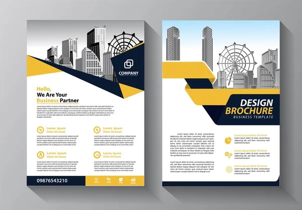 Zakelijke Abstracte Vector Template Brochure Ontwerp Omslag Moderne Lay Out — Stockvector