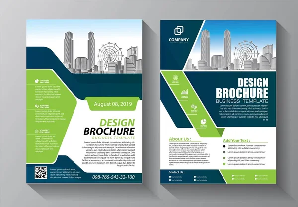 Obchodní Abstraktní Vektorová Šablona Brožura Design Pokrytí Moderní Dispozice Výroční — Stockový vektor