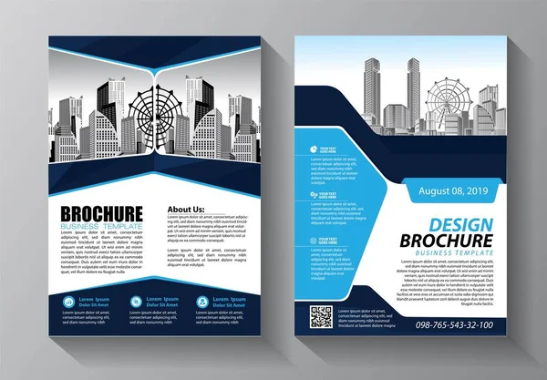 Zakelijke Abstracte Vector Template Brochure Ontwerp Omslag Moderne Lay Out — Stockvector