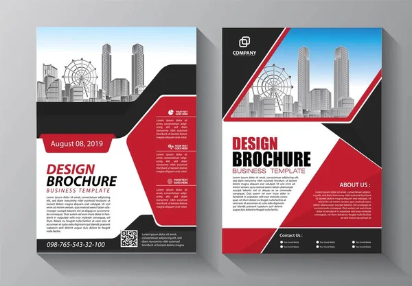 Abstrakte Vektorvorlage Für Unternehmen Broschürendesign Einband Modernes Layout Jahresbericht Poster — Stockvektor