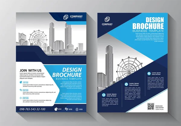 Modèle Vectoriel Abstrait Entreprise Brochure Design Couverture Mise Page Moderne — Image vectorielle