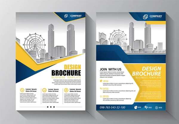İş soyut vektör şablonu. Broşür tasarımı, modern tasarım, yıllık rapor, poster, renkli üçgenleri olan A4 broşürü, teknoloji, bilim ve ışık arka planlı geometrik şekiller.