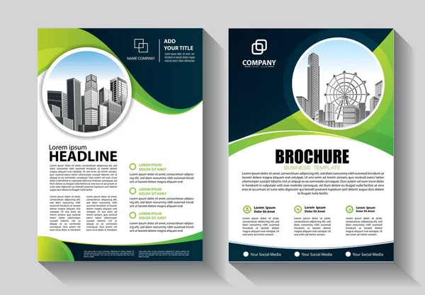 Brochure Ontwerp Omslag Moderne Lay Out Jaarverslag Poster Flyer Met — Stockvector