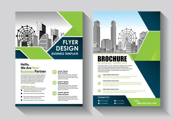 Broşür tasarımı, modern tasarım, yıllık rapor, poster, renkli üçgenleri olan A4 broşürü, teknoloji, bilim ve ışık arka planlı geometrik şekiller.