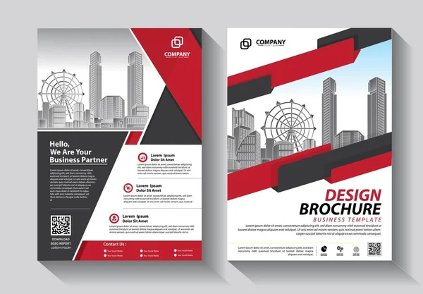 Brochure Ontwerp Omslag Moderne Lay Out Jaarverslag Poster Flyer Met — Stockvector