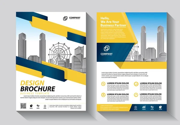 Brochure Ontwerp Omslag Moderne Lay Out Jaarverslag Poster Flyer Met — Stockvector